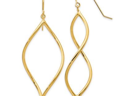 14k Yellow Gold Earrings Style T1103 - Classique Jewelry Inc.