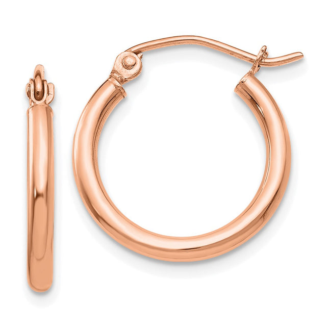 14k Rose Gold Earrings Style T1123R - Classique Jewelry Inc.