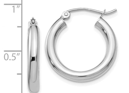 14k White Gold Earrings Style T1125L - Classique Jewelry Inc.