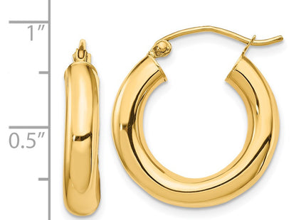 14k Yellow Gold Earrings Style T1163 - Classique Jewelry Inc.
