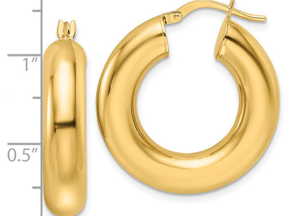 14k Yellow Gold Earrings Style T1165 - Classique Jewelry Inc.