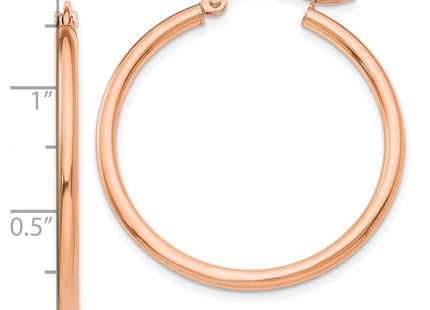 14k Rose Gold Earrings Style T1166 - Classique Jewelry Inc.