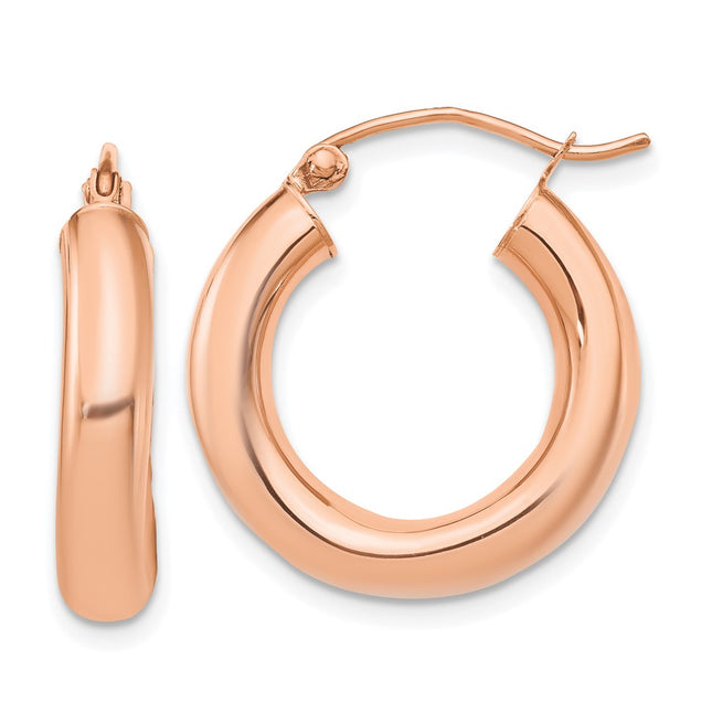 14k Rose Gold Earrings Style T1169 - Classique Jewelry Inc.
