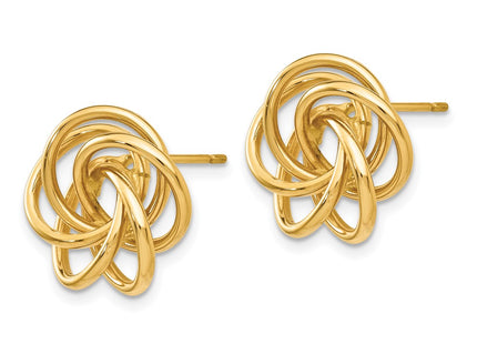 14k Yellow Gold Earrings Style T564 - Classique Jewelry Inc.