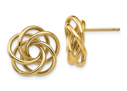 14k Yellow Gold Earrings Style T564 - Classique Jewelry Inc.