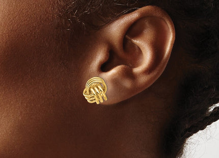 14k Yellow Gold Earrings Style T570 - Classique Jewelry Inc.