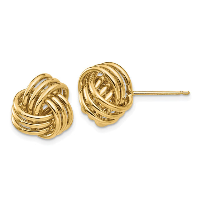 14k Yellow Gold Earrings Style T570 - Classique Jewelry Inc.