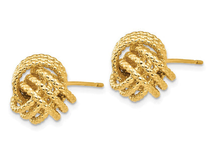 14K gold earrings, alternate view