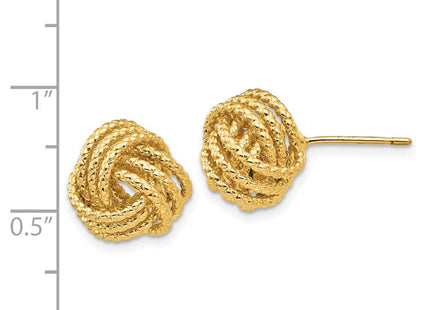 14K gold earrings, further view
