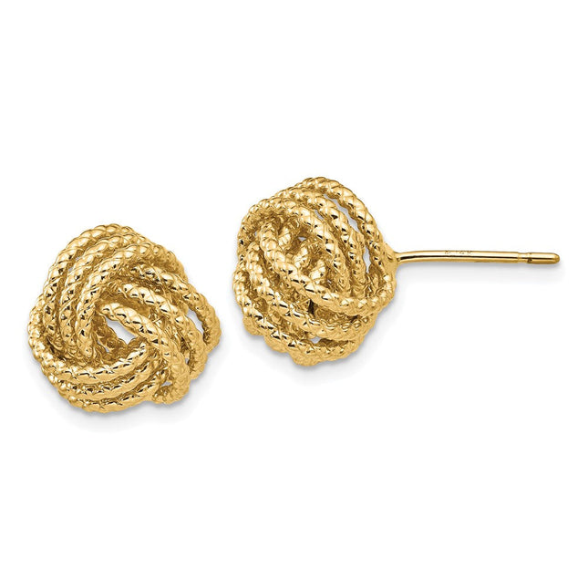 14k Polished Fancy Earring Jackets, 17 x 16mm