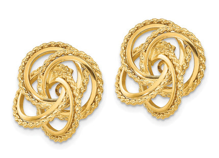 14K gold earrings, alternate view