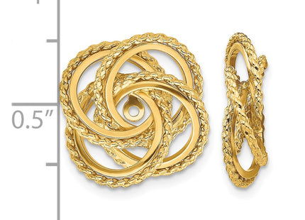 14K gold earrings, another view
