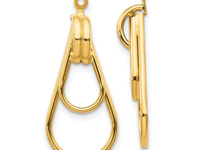 14K gold knot earrings