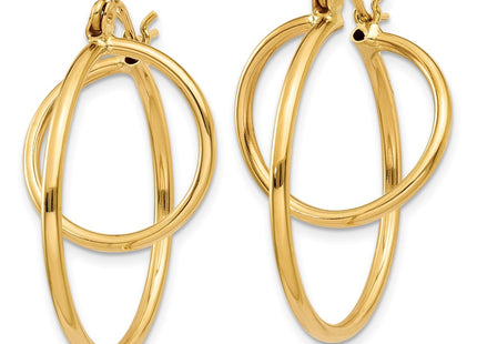 14k Yellow Gold Earrings Style T712 - Classique Jewelry Inc.