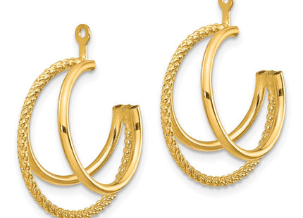 14k Yellow Gold Earrings Style T753J - Classique Jewelry Inc.