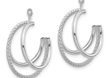 14K gold hoop earrings, alternate view