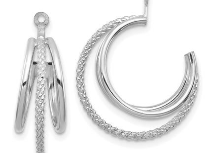 14k White Gold Earrings Style T753JW - Classique Jewelry Inc.