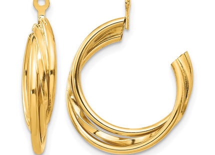 14K gold hoop earrings