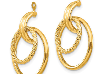 14K gold earrings, alternate view