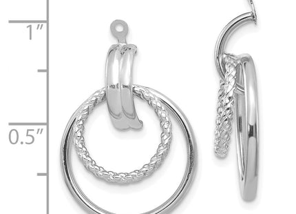 14k White Gold Earrings Style T757JW - Classique Jewelry Inc.