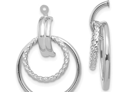 14k White Gold Earrings Style T757JW - Classique Jewelry Inc.