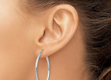 14k White Gold Earrings Style T825 - Classique Jewelry Inc.