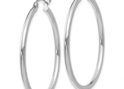 14k White Gold Earrings Style T825L - Classique Jewelry Inc.