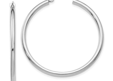 14k White Gold Earrings Style T825L - Classique Jewelry Inc.