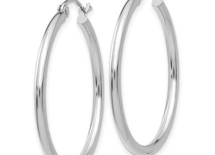14k White Gold Earrings Style T826L - Classique Jewelry Inc.