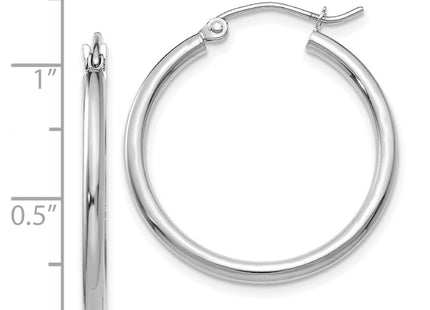 14k White Gold Earrings Style T827 - Classique Jewelry Inc.
