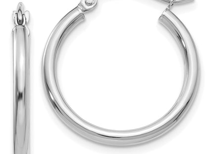 14k White Gold Earrings Style T828 - Classique Jewelry Inc.