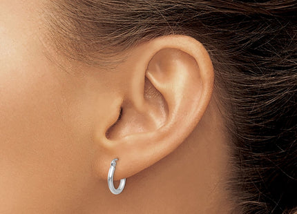 14k White Gold Earrings Style T830 - Classique Jewelry Inc.