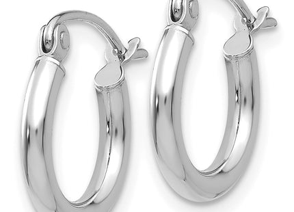 14k White Gold Earrings Style T830L - Classique Jewelry Inc.