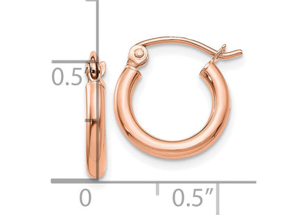 14k Rose Gold Earrings Style T830RL - Classique Jewelry Inc.