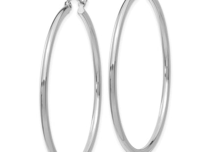 14k White Gold Earrings Style T832L - Classique Jewelry Inc.