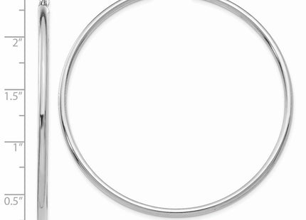 14k White Gold Earrings Style T834L - Classique Jewelry Inc.