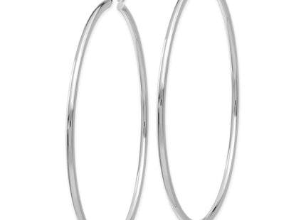 14k White Gold Earrings Style T836L - Classique Jewelry Inc.