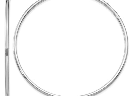 14k White Gold Earrings Style T836L - Classique Jewelry Inc.