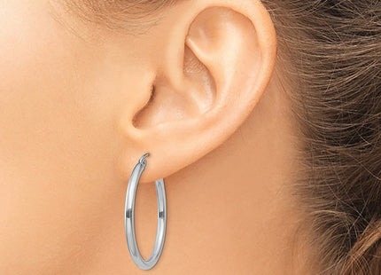 14k White Gold Earrings Style T838 - Classique Jewelry Inc.