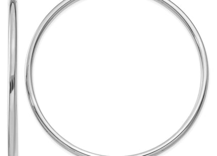 14k White Gold Earrings Style T842L - Classique Jewelry Inc.