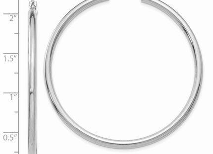 14k White Gold Earrings Style T844L - Classique Jewelry Inc.