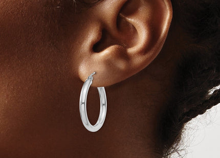 14k White Gold Earrings Style T850 - Classique Jewelry Inc.