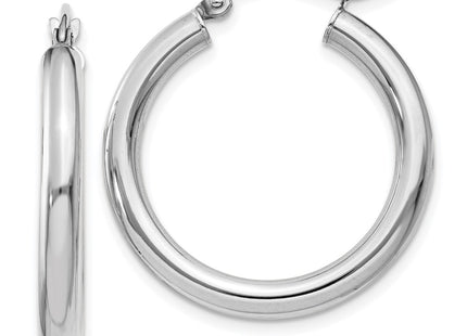 14k White Gold Earrings Style T850 - Classique Jewelry Inc.