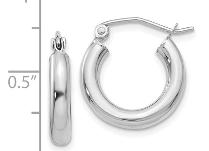 14k White Gold Earrings Style T851L - Classique Jewelry Inc.