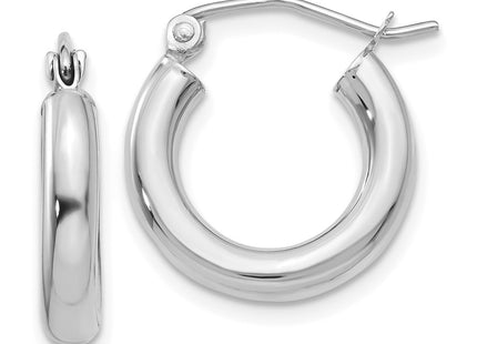 14k White Gold Earrings Style T851L - Classique Jewelry Inc.
