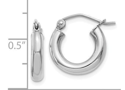 14k White Gold Earrings Style T852L - Classique Jewelry Inc.