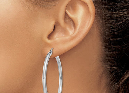 14k White Gold Earrings Style T853 - Classique Jewelry Inc.