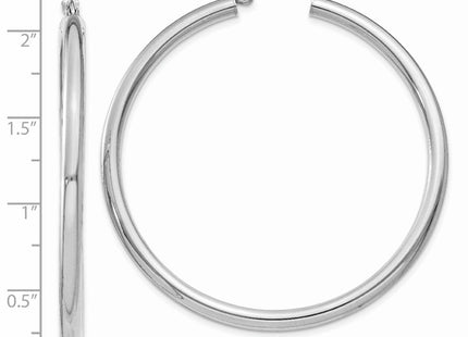 14k White Gold Earrings Style T854L - Classique Jewelry Inc.