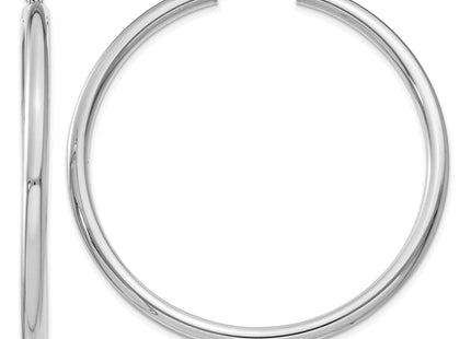 14k White Gold Earrings Style T854L - Classique Jewelry Inc.