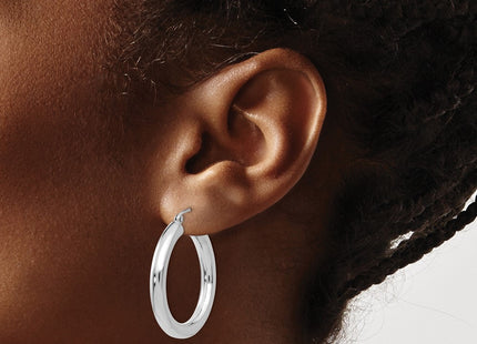 14k White Gold Earrings Style T860L - Classique Jewelry Inc.